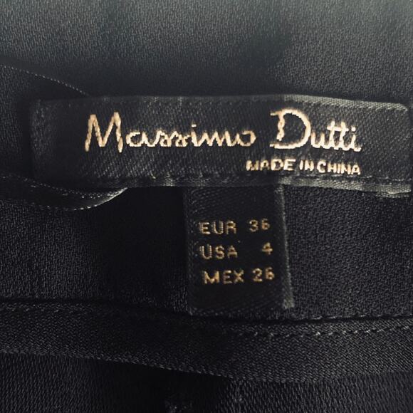 Massimo Dutti Black Trousers - Size 4 - Picture 9 of 12